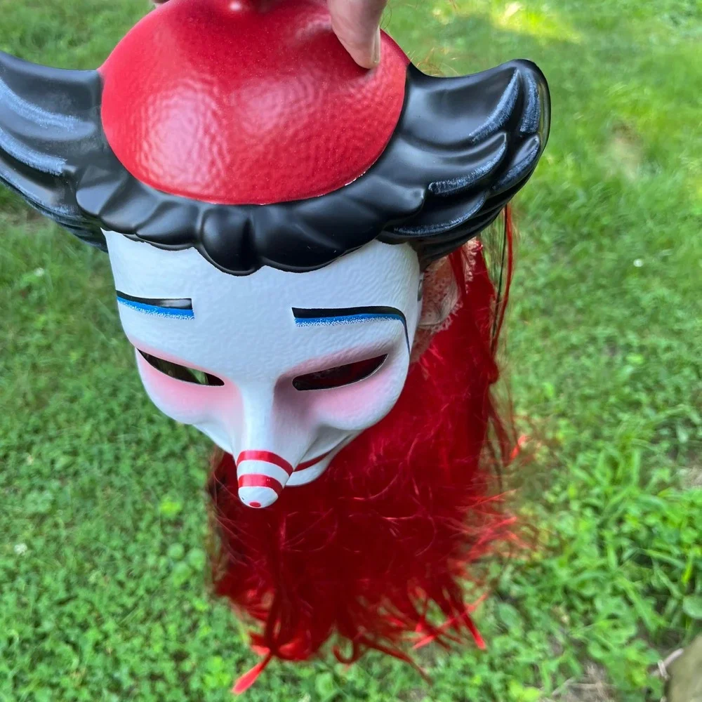 Cirque du Soleil Quidam Clown Mask Red Hair Wig Authentic Show Souvenir